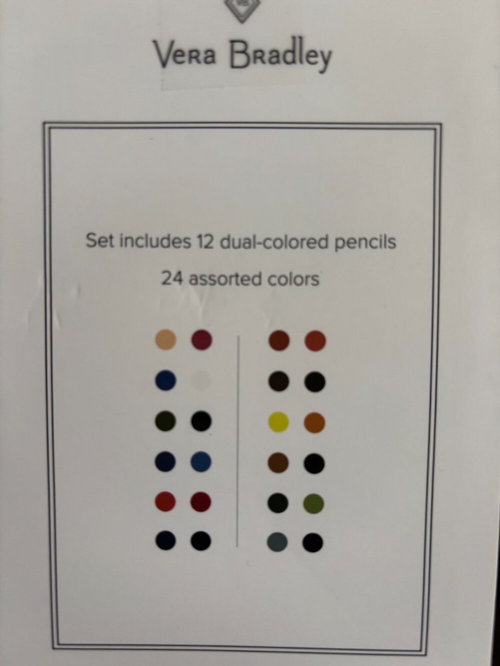 VERA BRADLEY Pencils 12(ct) - Picture 2 of 2